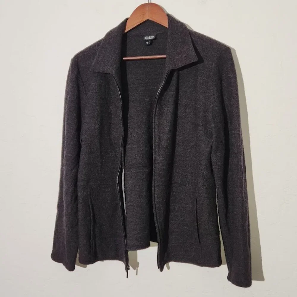 Eileen Fisher Women's Full Zip Wool Jacket in size medium